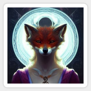 Celtic Fox God Sticker